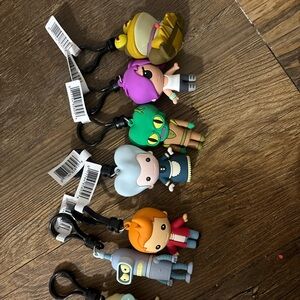 Futurama Character Keychains Set